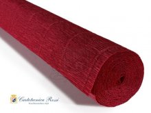 Kräppapper - Marsala Röd- 144 g/m² - Karminröd - 50 x 250 cm