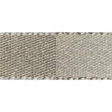 Satinband - 9 mm - 2-färgat - Ljusgrå/Mörkgrå