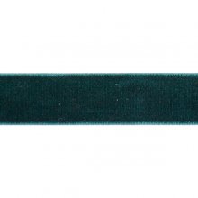 Enfärgat Sammetsband - 6 mm - Grön