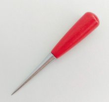 Syl med rött handtag - 11 cm