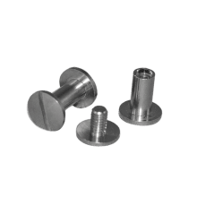 Bindningsskruvar till bokbindning - Nickelpläterade - 2 mm - 50 st
