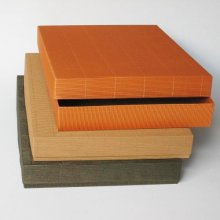 Presentask i wellpapp - 30 x 40 x 5 cm - Gyllengul