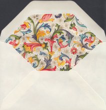 Kuvert - Rossi - Naturvit & Mönstrad - 9 x 14 cm - 10 st