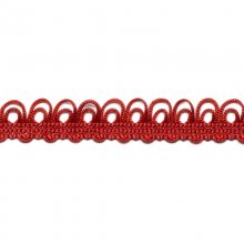 Spetsband - 16 mm - Röd