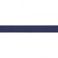 Enfärgat Satinband - 10 mm - Mörkblå/Marinblå