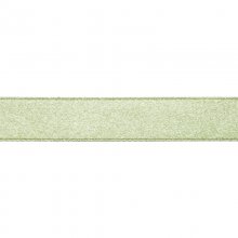 Enfärgat Satinband - 15 mm - 10 - Blekgrön
