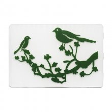Embossing Folder/Präglingsplatta - 10,5 x 14,5 cm - Fåglar på kvist