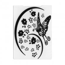 Embossing Folder/Präglingsplatta - 10,5 x 14,5 cm - Fjärilar & Blommor