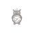 metalldekoration klocka Silver