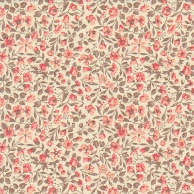 Carta Varese - Blomsterhav Brun/Röd (100 g/m²)