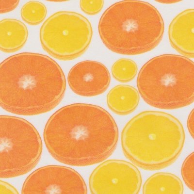 Transparent papper 74000 - Apelsiner / Citroner - Gul/Orange