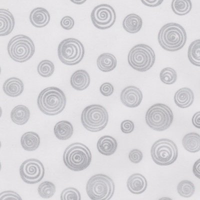 Transparent papper 97094 - Silvriga Spiraler