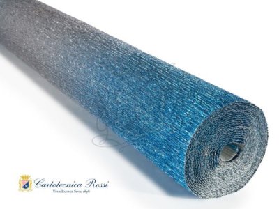 Metallic Shaded - Silver-Light Blue Gradient