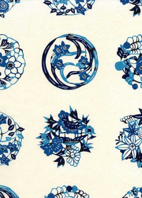 Japanskt papper - Katazome-shi