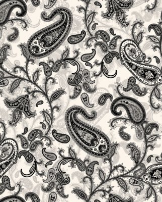 Tassotti 91427 - Blommor - Svart/Vit