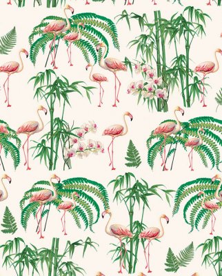 Tassotti 91472 - Flamingos - Rosa/Grön