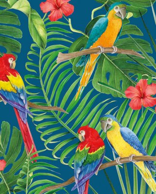 Tassotti 91546 - Papegojor - Flerfärgat