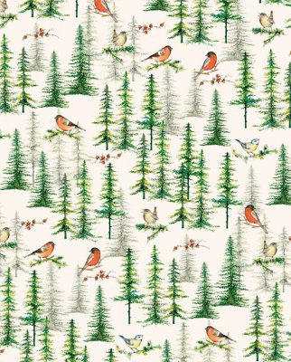 Tassotti 91567 - Fåglar- Grön/Vit/Röd