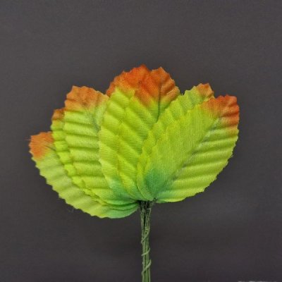 Blomblad på ståltråd