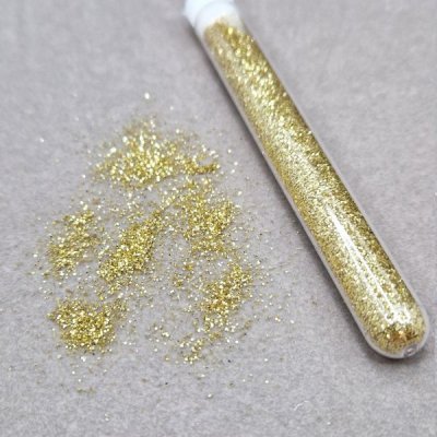 glitterströssel, glitter, guld