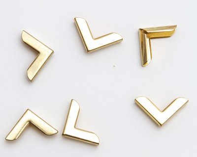 Bokhörn / Metallhörn - 16 mm - Guld