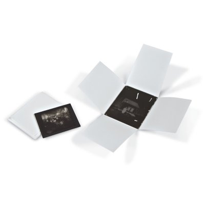 Arkiveringsmapp med 4 flikar - 100 st - Naturvit - 90g/m² - 6,5 x 9,5 cm