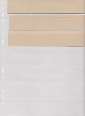 Plastficka för 35 filmnegativ - 3,9 x 22 cm