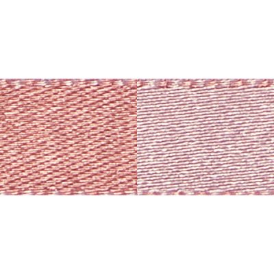 Satinband - 9 mm - 2-färgat - Rosa/Rosa