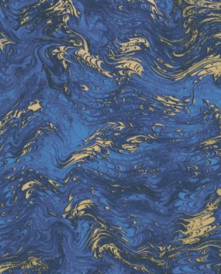 Tassotti 9351 - Marmorata blu-oro - Blå/Guld