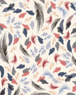 Tassotti 9395 - Fjädrar - Créme /Grå