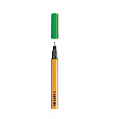 Stabilo Point 88 Fiberspetspenna - Fine 0,4 mm - 36/Grön