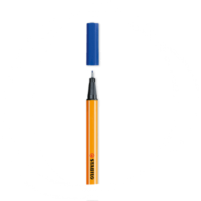Stabilo Point 88 Fiberspetspenna - Fine 0,4 mm - 41/Blå
