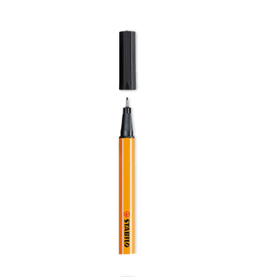 Stabilo Point 88 Fiberspetspenna - Fine 0,4 mm - 46/Svart