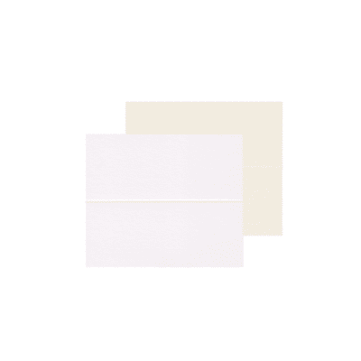 Kort - Ljusvit/naturvit - 10,5 x 4,5 cm (10,5 x 9 cm) - 300 g/m² - 20 st