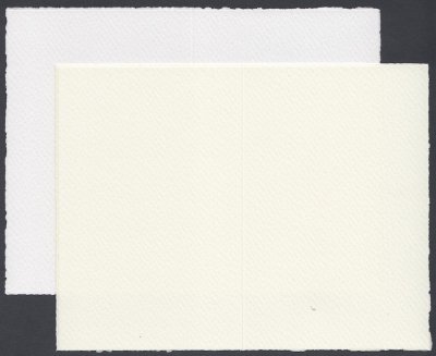 Kort - Rossi Medioevalis - Ljusvit/Naturvit - 250 g/m² - 8,5 x 13 cm - 10 st