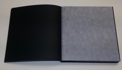 Bokblock för album - Svart - 230g/m² - 23 x 24,5 cm - 30 sidor