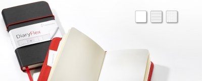 Skissbok - DiaryFlex - Prickad - 100 g/m² - 19 x 11,5 cm - 80 ark