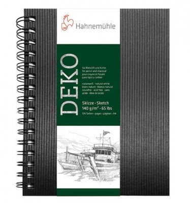Skissblock - Deko Spiral - 140 g/m² - A4 - 62 ark