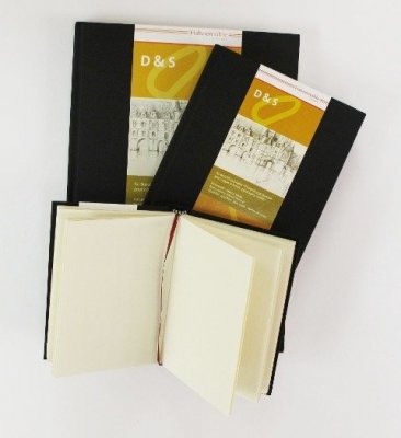 Skissbok - D&S - Svart - 140 g/m² - A4 (liggande) - 80 ark