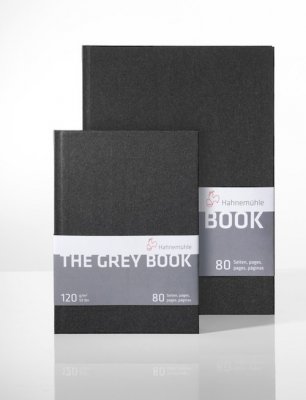 Skissbok - The Grey Book - Svart - 120 g/m² - A5 - 40 ark