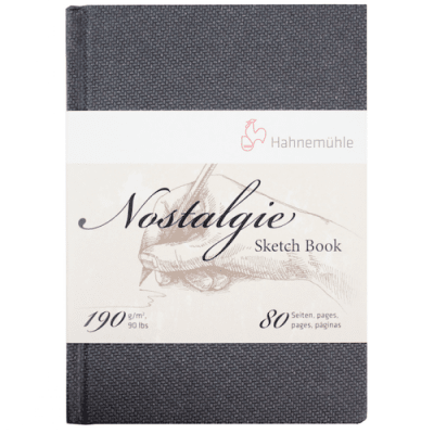 Skissbok - Nostalgie - Grå - 190 g/m² - A5 - 40 ark