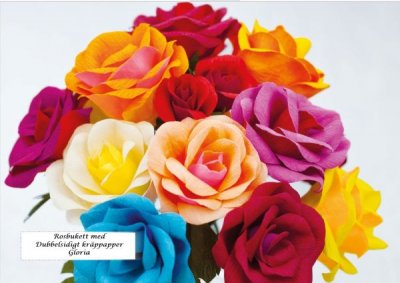 Kräppapper Gloria dubbelsidigt