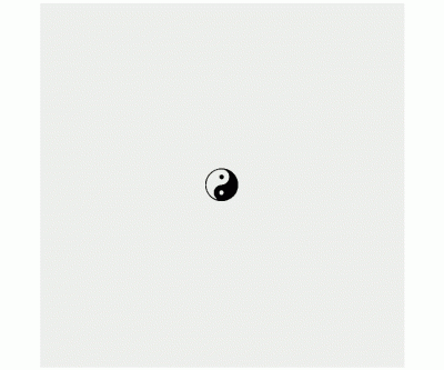 Gummistämpel på kon - Yin & Yang