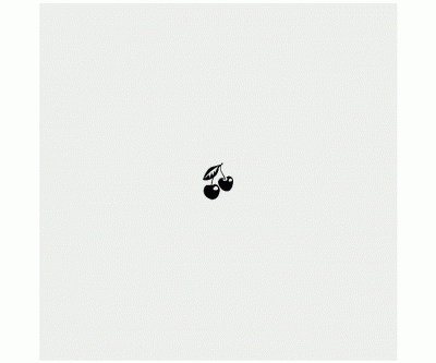 Minigummistämpel på kon - Körsbär