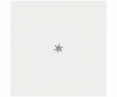 Minigummistämpel på kon - Snöflinga - nr 5