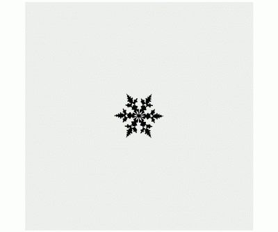 Gummistämpel på kloss - Snöflinga - nr 3