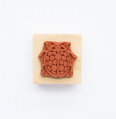 Gummistämpel på kloss - Lorestamps - Liten - Nyckelpiga