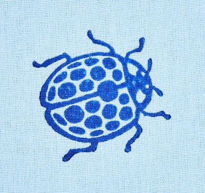 Gummistämpel på kloss - Lorestamps - Liten - Nyckelpiga