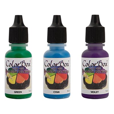 Refill till stämpeldyna - ColorBox - 14 ml - Olika färger