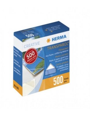 Fotohörn i papper - Transparol - 500 st